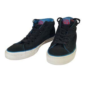 Converse CONS Skate Shoe Rare All Star CTAs Mid-top Black w/Blue Lining